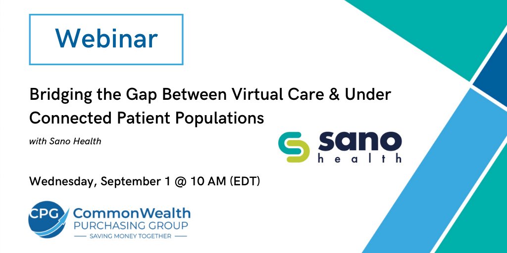 Interested in improving virtual care at your health center? Tune in this Wednesday for a live webinar and Q&amp;A with <a href="/sano_health/">Sano Health</a> on telehealth, remote patient monitoring, and a subsidized mobile device solution! Register today! massleague.zoom.us/webinar/regist…
