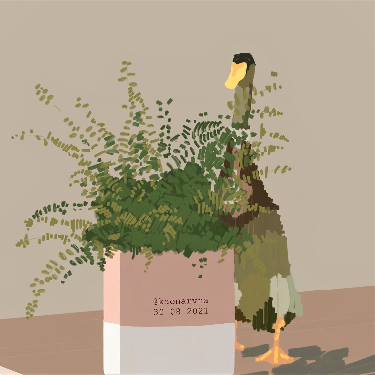new houseplant - and some new art.