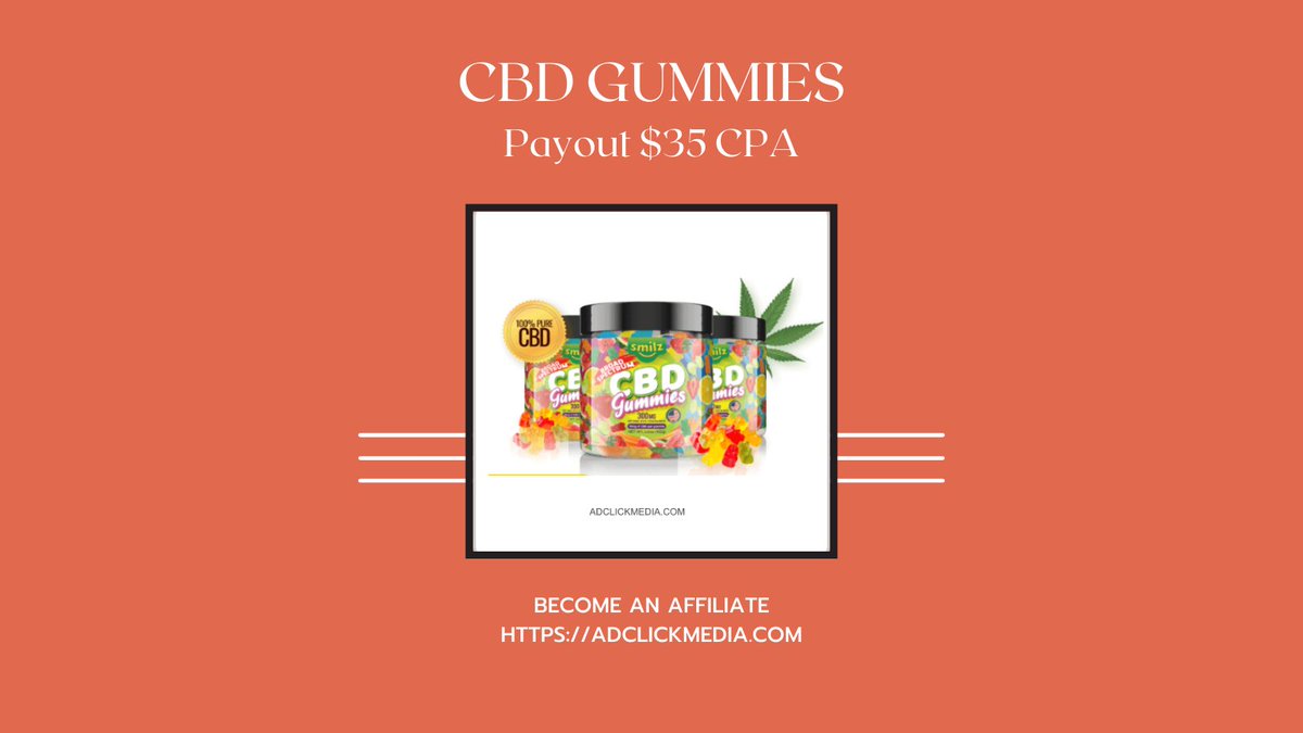 webpreneurmedia's tweet photo. New offer on Adclickmedia Affiliate Network:

Offer: Sahrah's Blessings CBD Oil.
Payout: $35 CPA
Apply to be an affiliate https://t.co/ilckWdIsiP

Over 150+ offers to promote! 
PPC, CPA, CPL, CPS
Get paid weekly &amp; monthly. 

#cpanetwork #affiliatemarketer #affiliatenetwork https://t.co/JSdJK68WGw