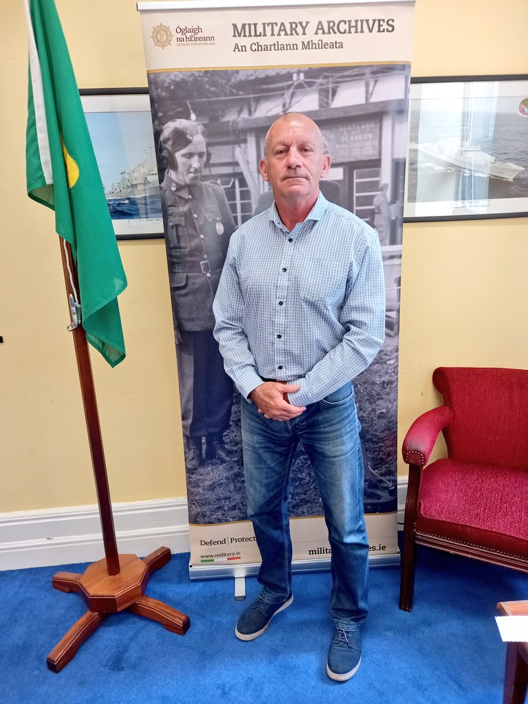 dfarchives's tweet photo. Fascinating insight into Irish @Naval_Service #Diving Section, (among many other things!) from CPO Martin J Buckley, talking to our #OralHistory Project today. We are recording on site all week as part of the Naval Service 75th anniversary. #NavalService75 #Haulbowline https://t.co/RIhEuoybFB