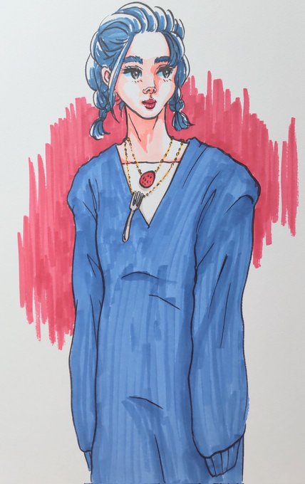 いちごのtwitterイラスト作品