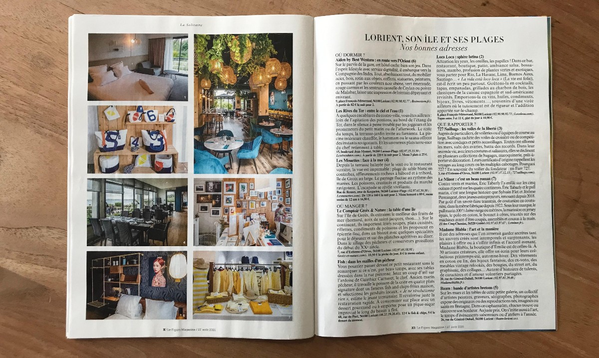 Le_Minor_FR's tweet photo. Une belle publication pour notre maison, institution lorientaise depuis 1922, en marge de la solitaire @LaSolitaire_52e
@Le_Figaro @FigaroMagazine_ @MorbihanTourism @LorientAgglo
#leminor #lefigaro #figmag #lorient #solitairefigaro #citédelavoile #madeinbretagne https://t.co/OgpFkVqbby