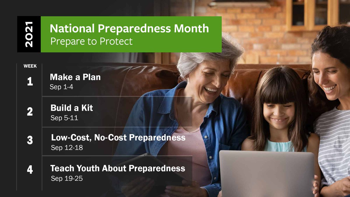 FEMA is launching a campaign this September that focuses on a different aspect of preparedness for individuals, families and communities. Visit their website to learn more: bddy.me/3zyuyOX.