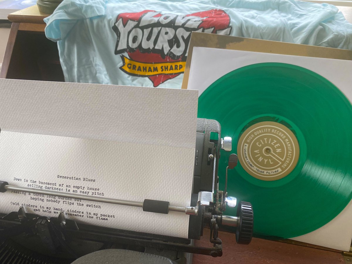 yeproc's tweet photo. β¨ GIVEAWAY β¨ Signed test pressing of #GrahamSharp's π§πΏππ²πΏ π£πΆπ°πππΏπ², a Graham Sharp tee & custom lyric sheet! Enter by following Graham on @Spotify here: https://t.co/JK0rH8AHM8 https://t.co/nQfIEhVdHj