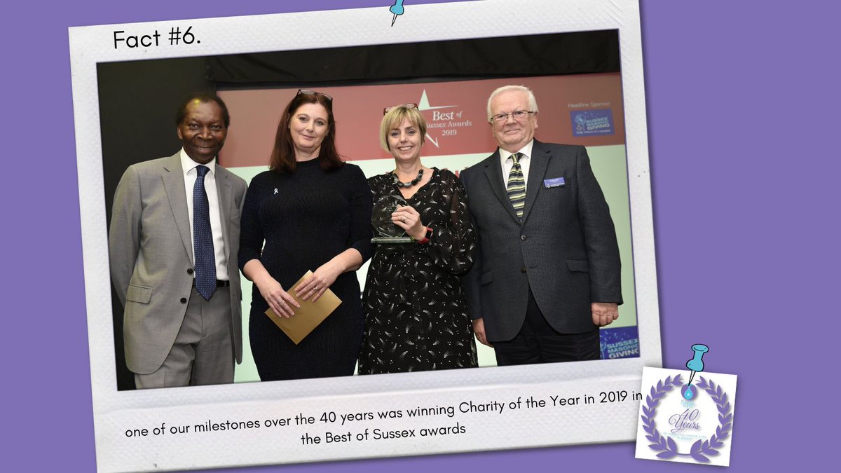 SxCancerFund's tweet photo. As part of our 40th Anniversary celebrations this year, we bring you 40 facts about the Sussex Cancer Fund. #40thAnniversary #40Facts #SCF40 #Thankyou #Charity #Sussex #StaysinSussex #CancerCharity https://t.co/628zSLRLsJ