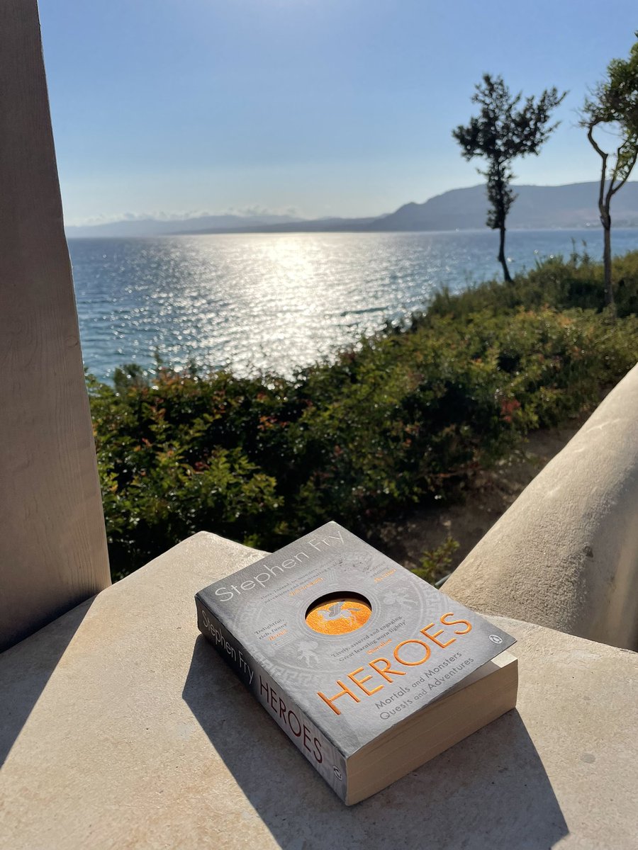 Reading <a href="/stephenfry/">Sir Stephen Fry</a> at home in Greece always makes me giddy with excitement as I connect even deeper to my roots and the mythology in my veins. Mr. Fry is definitely on my dream dinner party list: Would be absolute heaven to to geek out about my favourite subject with this man 🏛