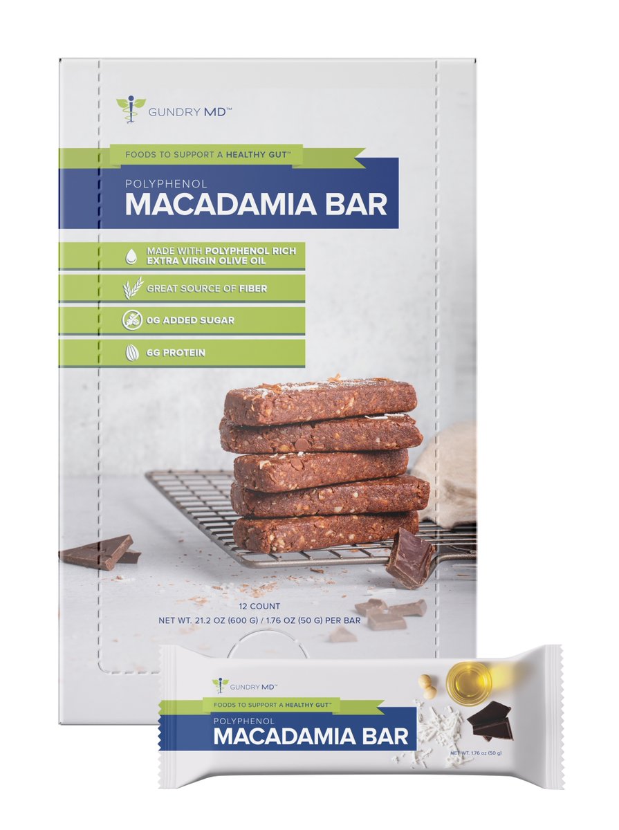 My patients tell me all the time that they want a better bar.

I listened! And created my own that's low sugar and HIGH in fiber, which means it will feed those good gut buddies while satisfying your hunger. 

Available in two delicious flavors - l8r.it/2m2C
#GundryMD