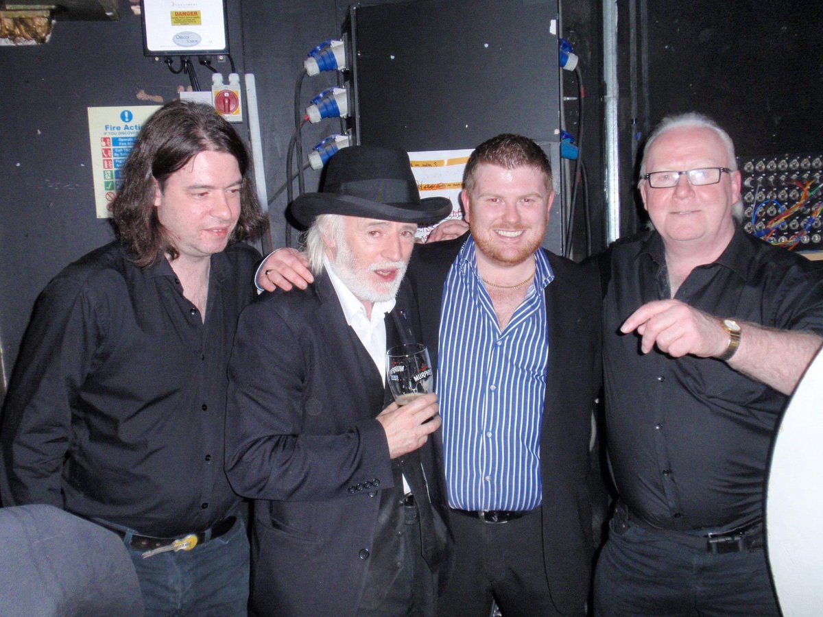 August 2009… this photo was taken after a The Song Collector Sessions show at The Pav… it doesn’t feel like 9 years ago !!
It was a fantastic night, great songs from very talented guests.
L-R
Reuben Lynch, Ricky Lynch, Roy Buckley Music, Liam Reilly (Bagatelle)

<a href="/TheSCSessions/">SongCollectorSession</a>