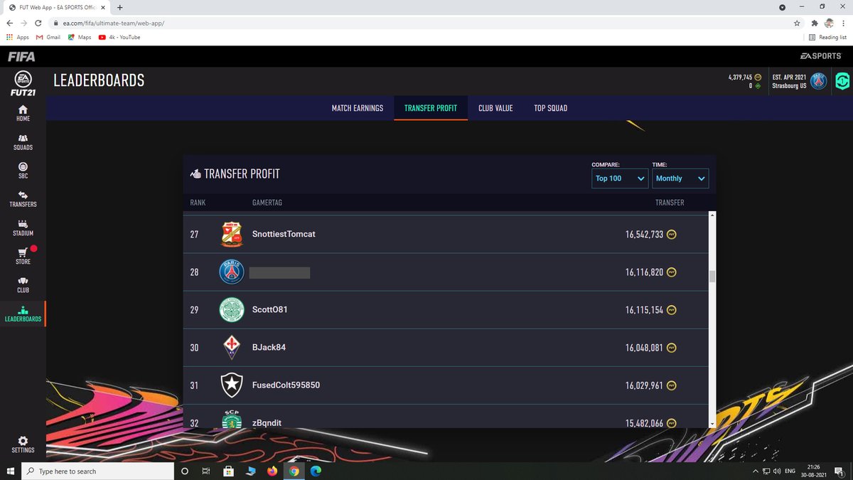 HashtagAnirban's tweet photo. Here comes the end of FIFA 21 ,
Got the 198 rated world's top 100 squad + 16 million+ monthly transfer profit and still got almost 5 million coins left 😄
Its been such a nice year .... https://t.co/4TRZgb8UPZ