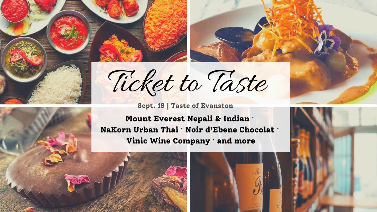 Help support local efforts to reduce housing insecurity by attending the TasteofEvanston.org fundraiser on Sept. 19th at 3 pm. Outside and socially distanced. #mteverestevanston <a href="/NaKornKitchen/">NaKorn Restaurant</a>  #noirdebenchocolatepatisserie