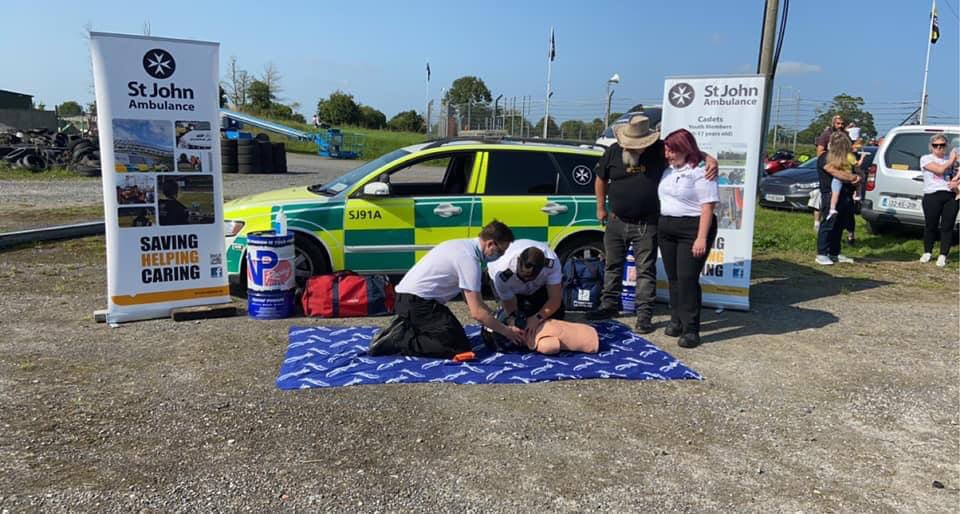 SJAdundrum's tweet photo. On Saturday, our members attended the Guardian Angel Bike run organised by Martin, who was helped after a serious crash by our member Laura.

Great turnout from bikers &amp; volunteers, and fantastic to see Martin doing so well! Thanks to Martin &amp; family for a great day. #TeamDundrum https://t.co/Vz8GIZdsdQ