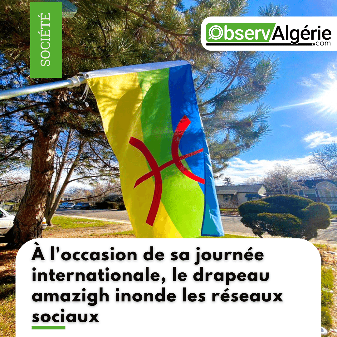 ObservAlgerie's tweet photo. À l'occasion de sa journée internationale, le drapeau amazigh inonde les réseaux sociaux
Lire l'article 👉 https://t.co/DpEwivzz49

#Algérie | #DrapeauAmazigh https://t.co/iOKQ4IdXPF