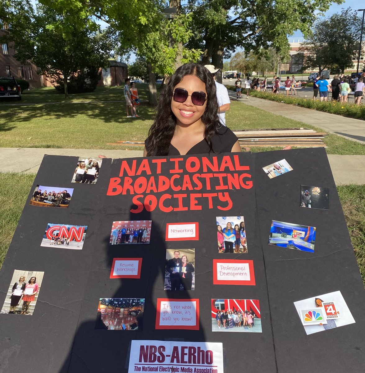NBSCMU's tweet photo. Our president tabling at Main Stage yesterday. We are so excited to welcome new members and look forward to a GREAT year.  🔥☝🏼 #nbscmu https://t.co/zRJ7eu681u