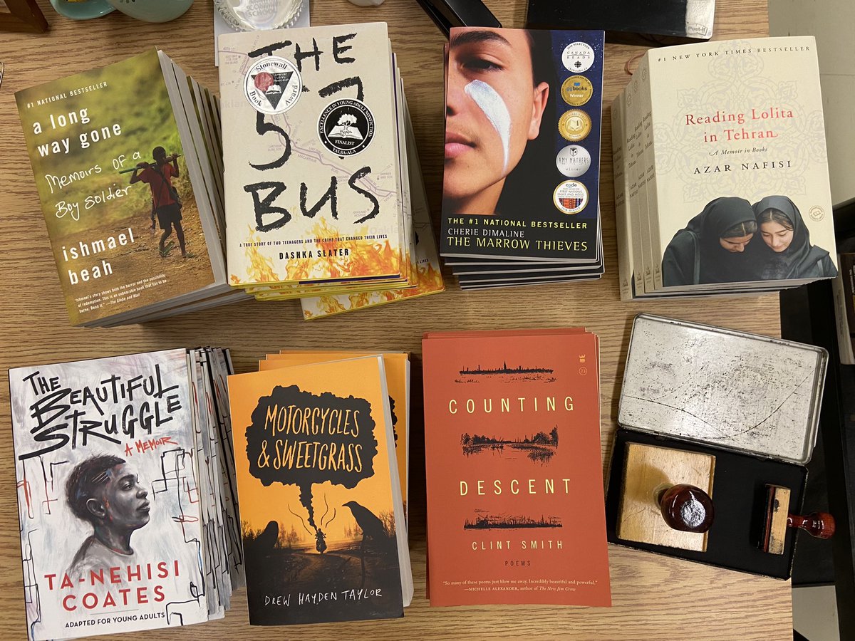 These are just some of the awesome additions to the Oaks English Department! @DisruptTexts