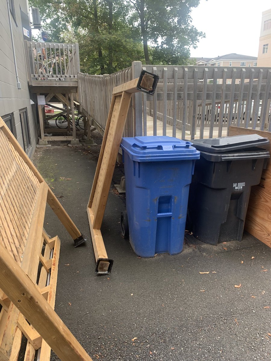 Are any downtown businesses/homes missing these? We showed up to work this morning and they were in our lot. Please pick up in our back lot -259 Brunswick if they are yours. 🤷‍♀️