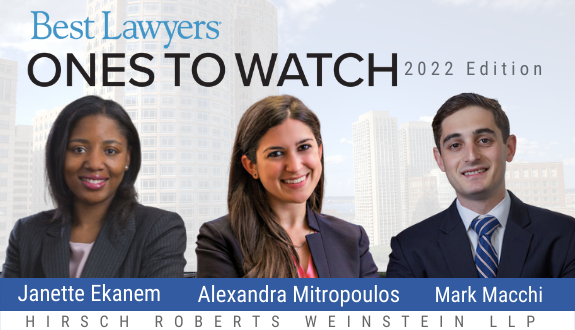 HRWLawyers's tweet photo. Emerging SUPERSTARS! HRW's Janette Ekanem, Allie Mitropoulos &amp; Mark Macchi have been recognized as "Ones to Watch" in the 2022 edition of @BestLawyers. Please join us in congratulating them! #BestLawyers https://t.co/b2JhvVZSaJ