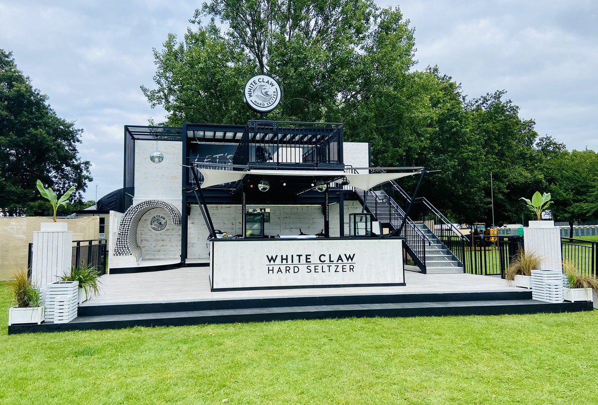 spacial_est2006's tweet photo. Along with multiple set builds around the country on this glorious Bank Holiday weekend, we partnered with Creation Group to deliver the White Claw activation at @allpointseastuk this year. 
Head over to White Claw for a refreshing Hard Seltzer and the best view of the show! https://t.co/4tIRw9Bvsr