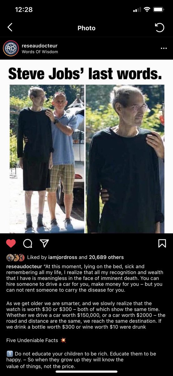 Thought I’d share this because Steve was spitting pure facts