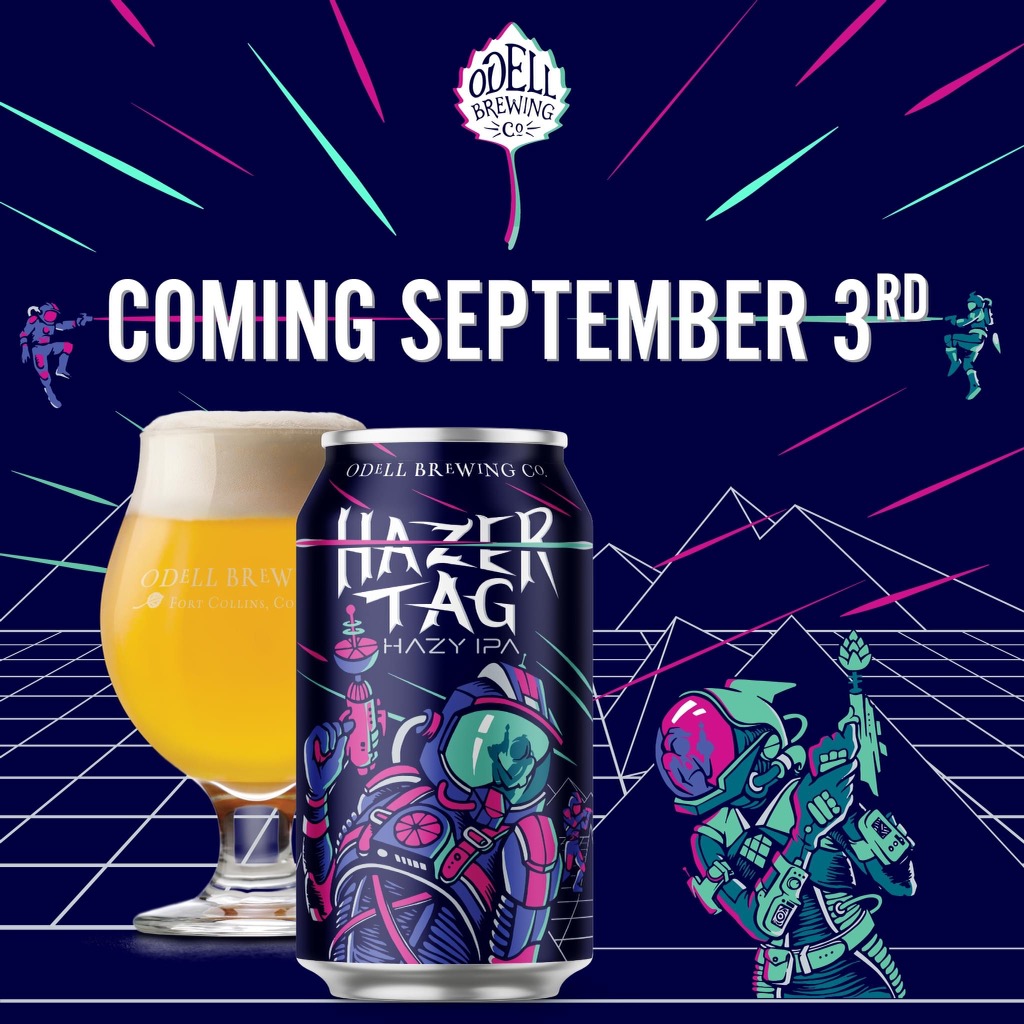 Our designers at Fortnight Collective explored some retro, galactic imagery in this can design for Hazer Tag IPA from <a href="/OdellBrewing/">Odell Brewing Co</a>. See the can for up close for yourself starting this Friday, just in time for Labor Day weekend.
