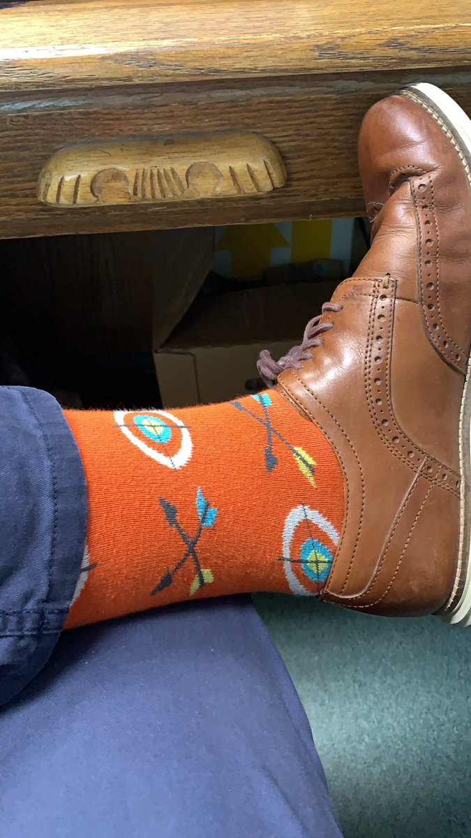 Slammer18's tweet photo. @BCJacobsen On target for a Monday! #NebAdmin #NebEdu #sockgame https://t.co/0gwbhNY9X7