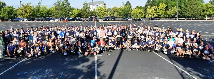 USUBands's tweet photo. After an incredibly busy &amp; productive Aggie Marching Band Camp, we wish all Aggies &amp; especially our USU Band students a great 1st day of class! The AMB has collectively logged 9k+ hours of work. Wind Orch. and Jazz auditions this week. Bring it on! #USUAggies #USUBands #AMB2021 https://t.co/Uzj1eBYc9W