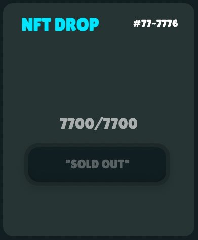 SOLD OUT in 34 minutes. Thank you very much, everyone. Couldn’t have done this without you!

Now it’s your turn to enjoy them🦙💙🚀
#NFTCommunity #NFT #CryptoBabyLlama