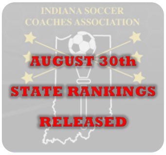 IndianaSoccerCA's tweet photo. ISCA State Rankings following week three have been released! 

Congrats to our top ranked teams &amp; all in the top 20!

#1:
Girls 3A - Noblesville
Girls 2A - Ev. Memorial
Girls 1A - Forest Park

Boys 3A - Noblesville
Boys 2A - Guerin
Boys 1A - Park Tudor

https://t.co/YwrVwijlfq https://t.co/Jxc2wHV685