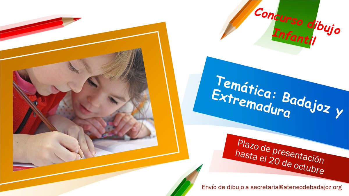 Puedes ver las bases del concurso en ateneodebadajoz.net . #cultura #dibujo #pintura #infantil #juntaex #badajoz