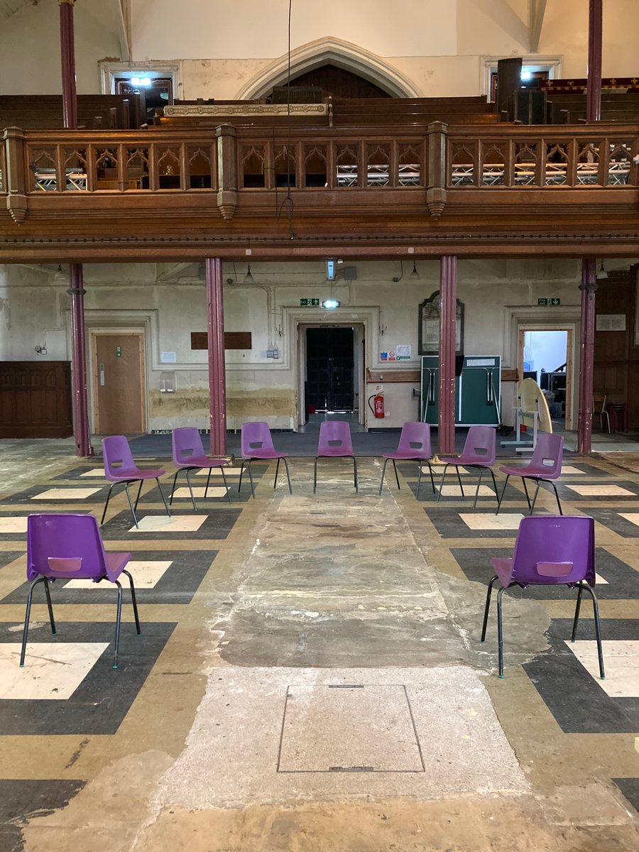 So great to be back at @TheSpireArts getting The Death Of King Arthur ready to tour this autumn!