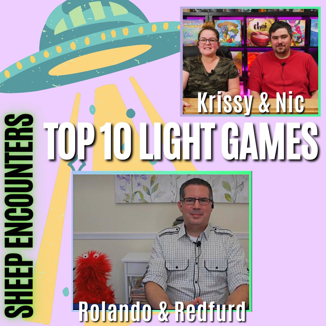 2sheep1wheat's tweet photo. Check out the new segment on my channel!
Watch us and our guest @TheBoardDad go over our #Top10 #lightgames!
https://t.co/z1hTYtvUdo https://t.co/OEhB4vtRx3