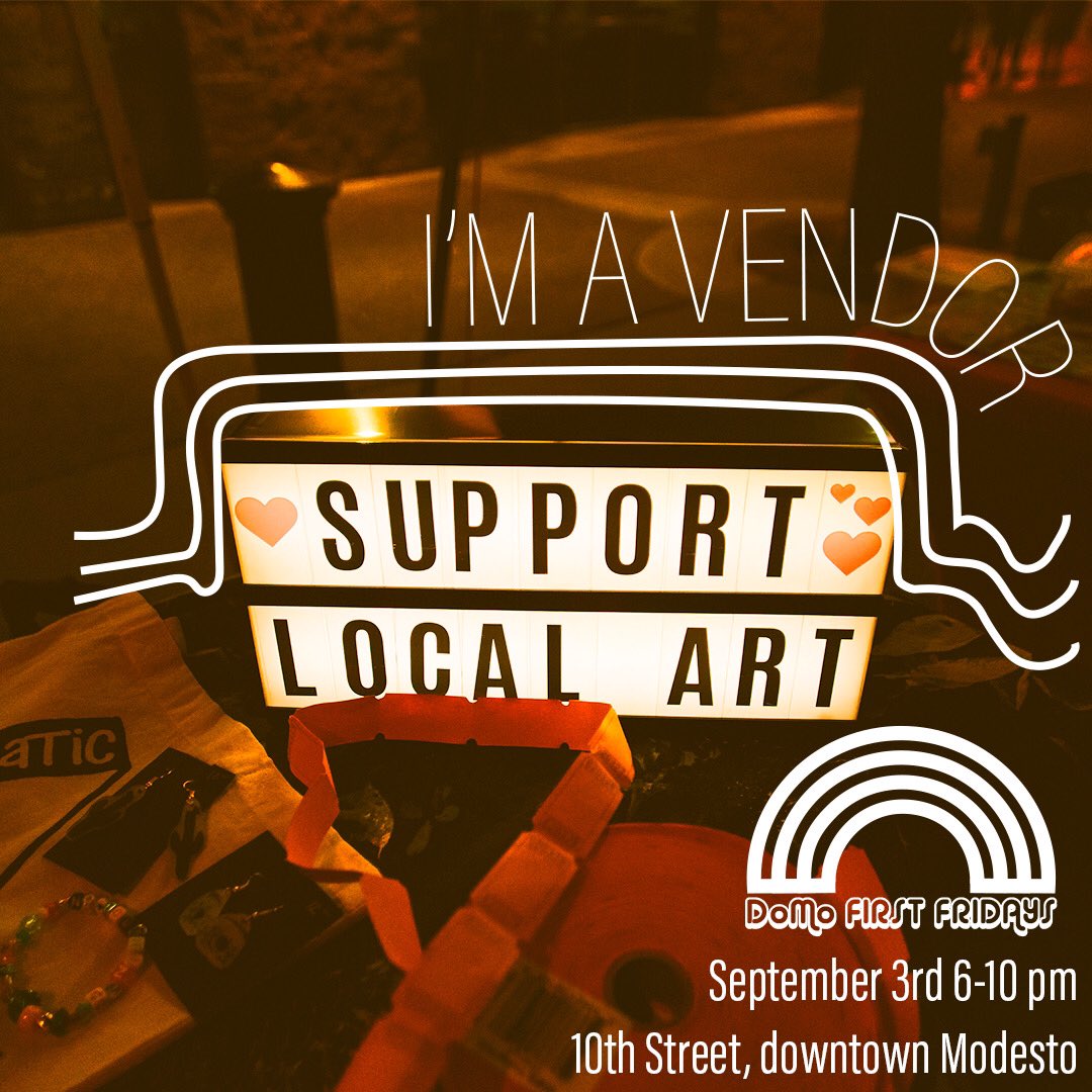 I’m so excited for this Friday! I’ll be downtown Modesto selling my art from 6-10 pm for the First Friday Market once more!

#smallbusiness #Markets #artmarket
