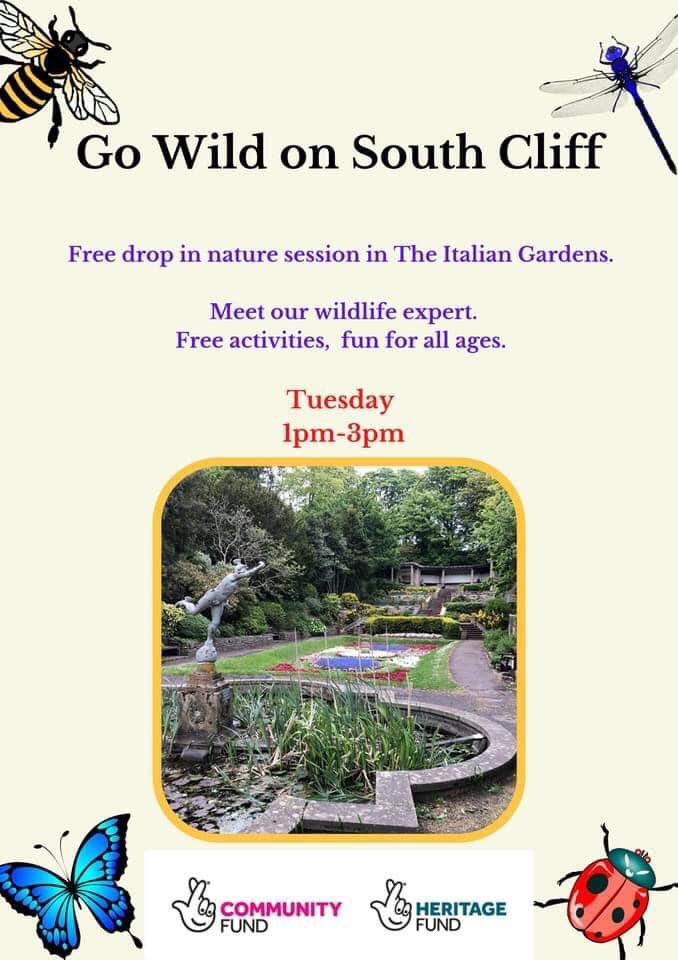 HLFSCGardens's tweet photo. Join us tomorrow for our final summer session. @HeritageFundUK @HeritageFundNOR @TNLComFund #nature #bugs #scarborough https://t.co/HcEzdoZHVF