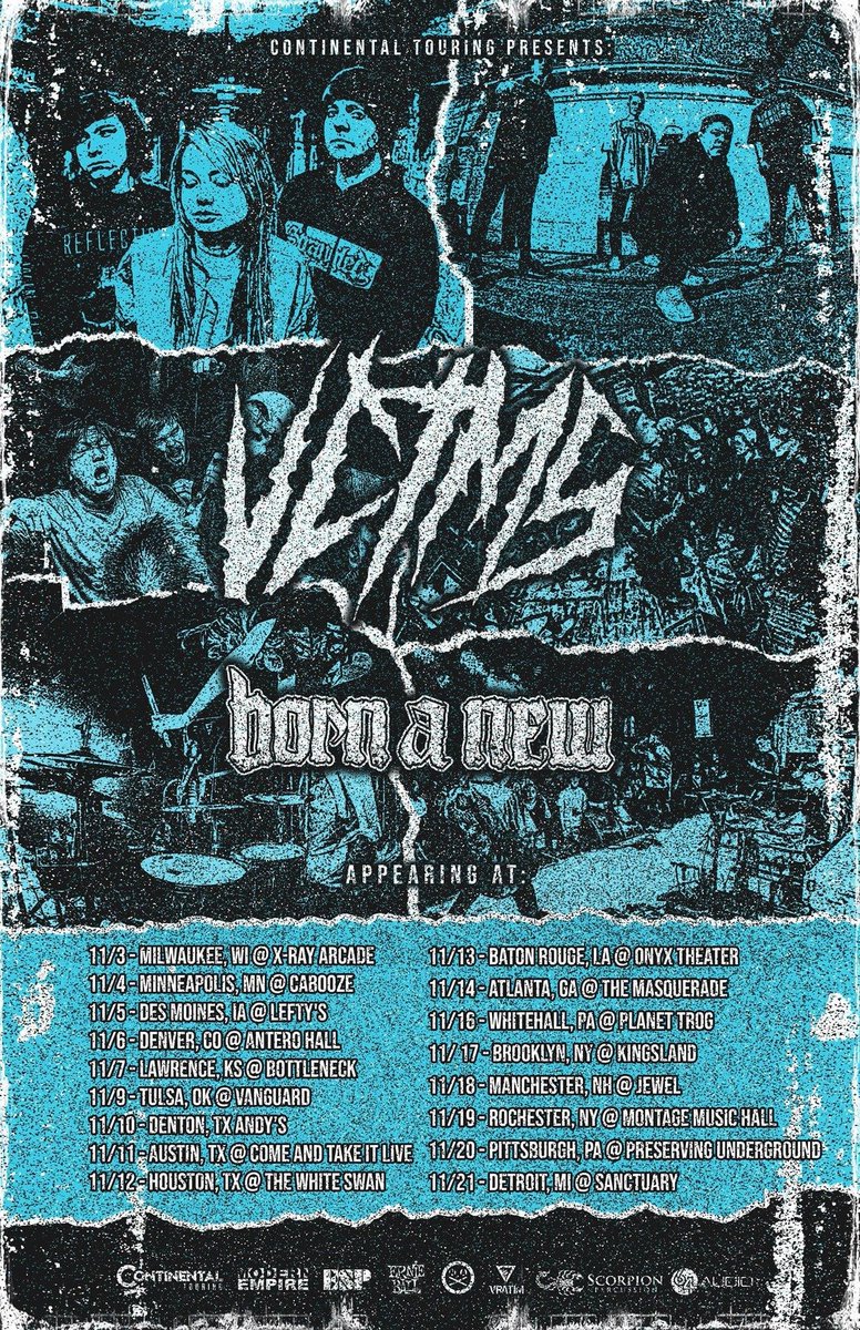 Catch <a href="/VCTMSIL/">VCTMS</a> and <a href="/bornanewnj/">born a new</a> on tour this November!