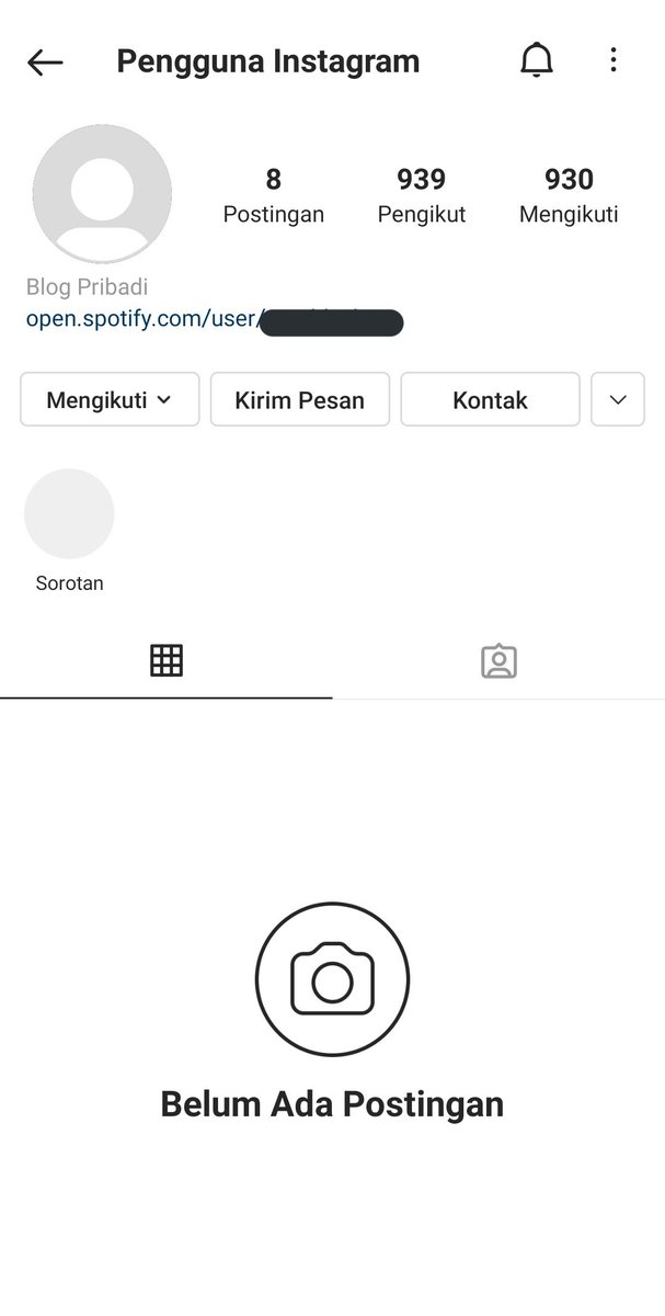 Kalo kaya gini akunnya ada ga sih? Apa deactive?