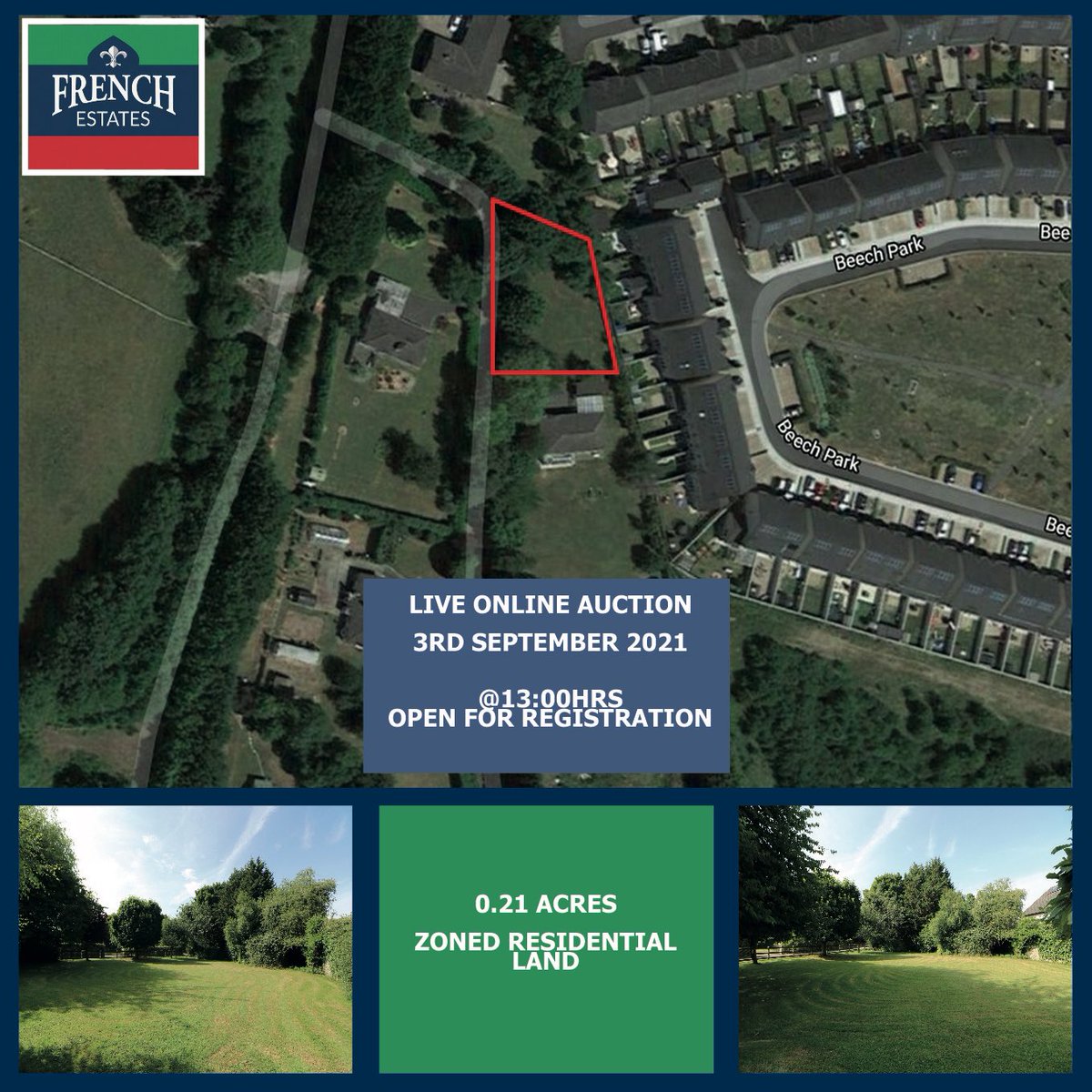FrenchEstates2's tweet photo. “Online Auction Registration Now Open”
📍3 Leixlip Gate, Leixlip, Co. Kildare Residential zoned land on c. 0.271 acres
🕰 Auction this Friday 3rd Sept @ 13.00
Register now at https://t.co/FZzhPqTjAO
https://t.co/SbokszSBiR
#auction #onlineauction #biddable #residential #zoned https://t.co/HBeXdcA9ge