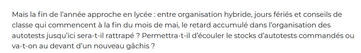 SVenetitay's tweet image. #Autotests Retards de livraison, confusion sur l'organisation pour les élèves...dès le 10 mai, le @SNESFSU pointait ce qui ressemblait fort à un crash test faute d'anticipation suffisante de la part d'@education_gouv
snes.edu/article/autote…