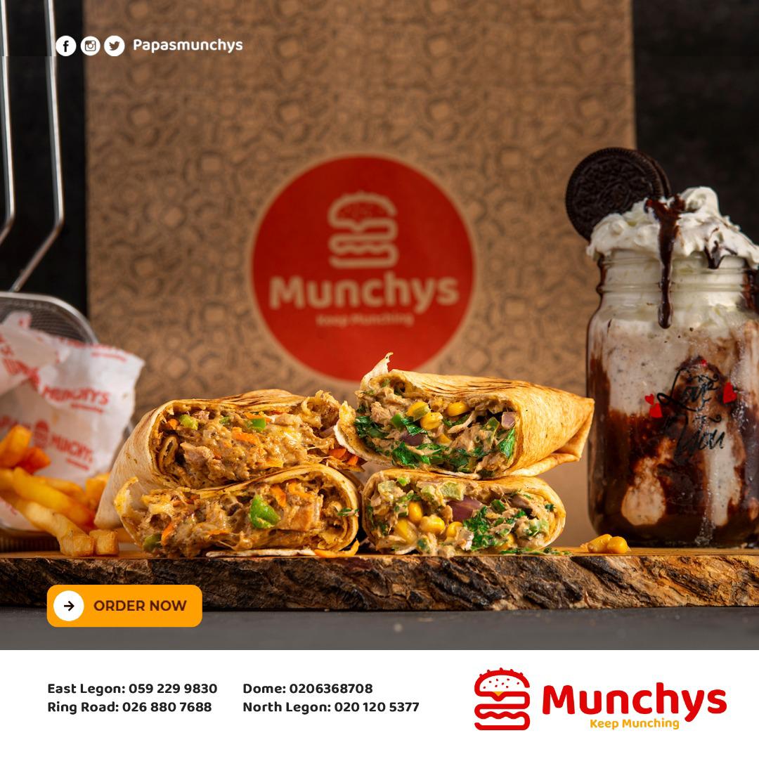 PulseGhana's tweet photo. Not everyday banku and fufu. Sometimes eat burger 🍔 and shawarma 🫔 kakra.
Order now and #KeepMunching!
#PapasMunchys #FeatureByPapasMunchy https://t.co/Jpe4oQXyjw