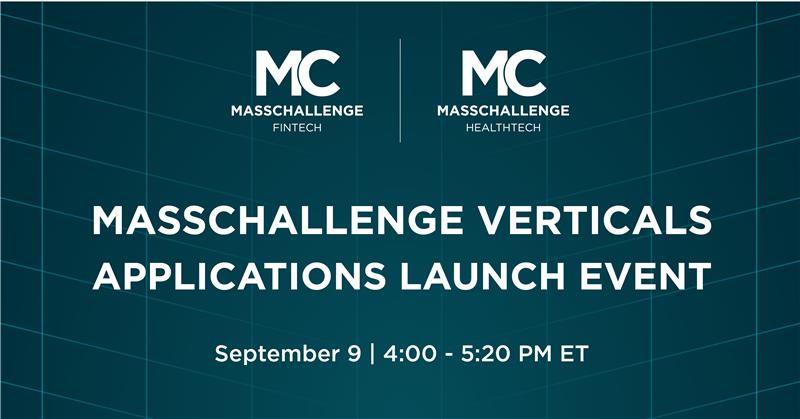 MassChallenge's tweet photo. Mark your calendars for SEPT. 9th @ 4:00PM ET for the 2022 @MassChallengeFT and @MassChallengeHT Launch! Join us to learn how #healthtech and #fintech #startups collaborate with our corporate partners to create an innovative impact. Get a free ticket: https://t.co/VD4n8txskF https://t.co/lLHVYEGRYC