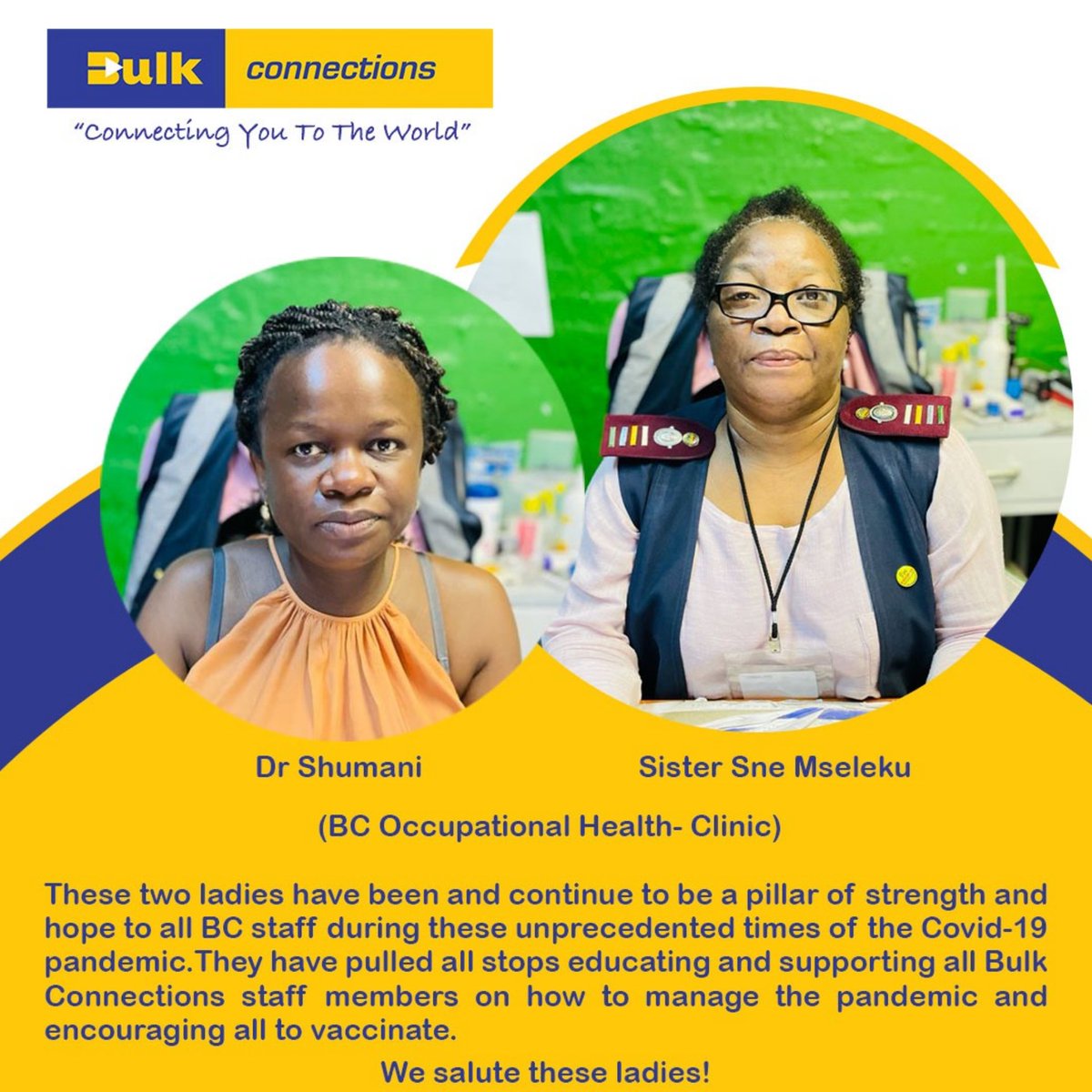 BulkConnections's tweet photo. As We End Women’s Month This Week, Our Appreciation Goes To These Two Ladies.

#celebratingwomensmonth
#celebratingwomen https://t.co/ppWXIYOeDH