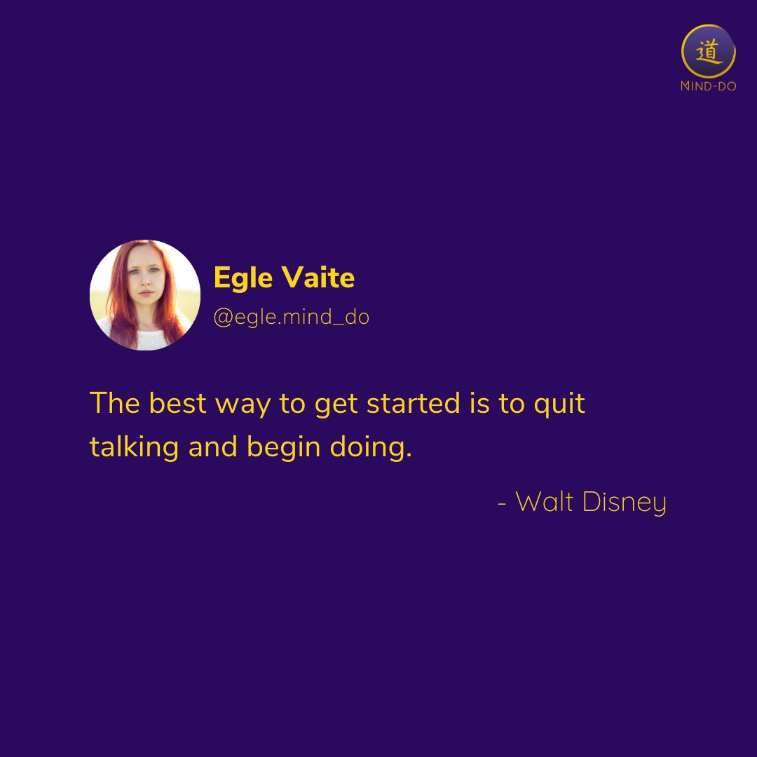 Egle_MindDo's tweet photo. You need to have a "doer" mindset if you are to accomplish your goals. Because if you only think about taking action, but don't actually get off your ass, all those dreams and goals will remain exactly where they are: in your head
#Minddo #MinddoMonday #quoteoftheday #inspiration https://t.co/KfkluyB0eV