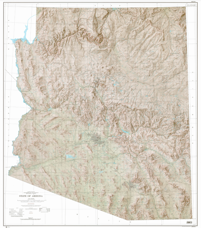 USGSstore's tweet image. It's #FreeMapMonday! Retweet and follow us for a chance to win this beautiful shaded relief map of Arizona! (Caution: Map may rest at the actual temperature of Arizona, handle with care)

#USGSStore (U.S. residents only)