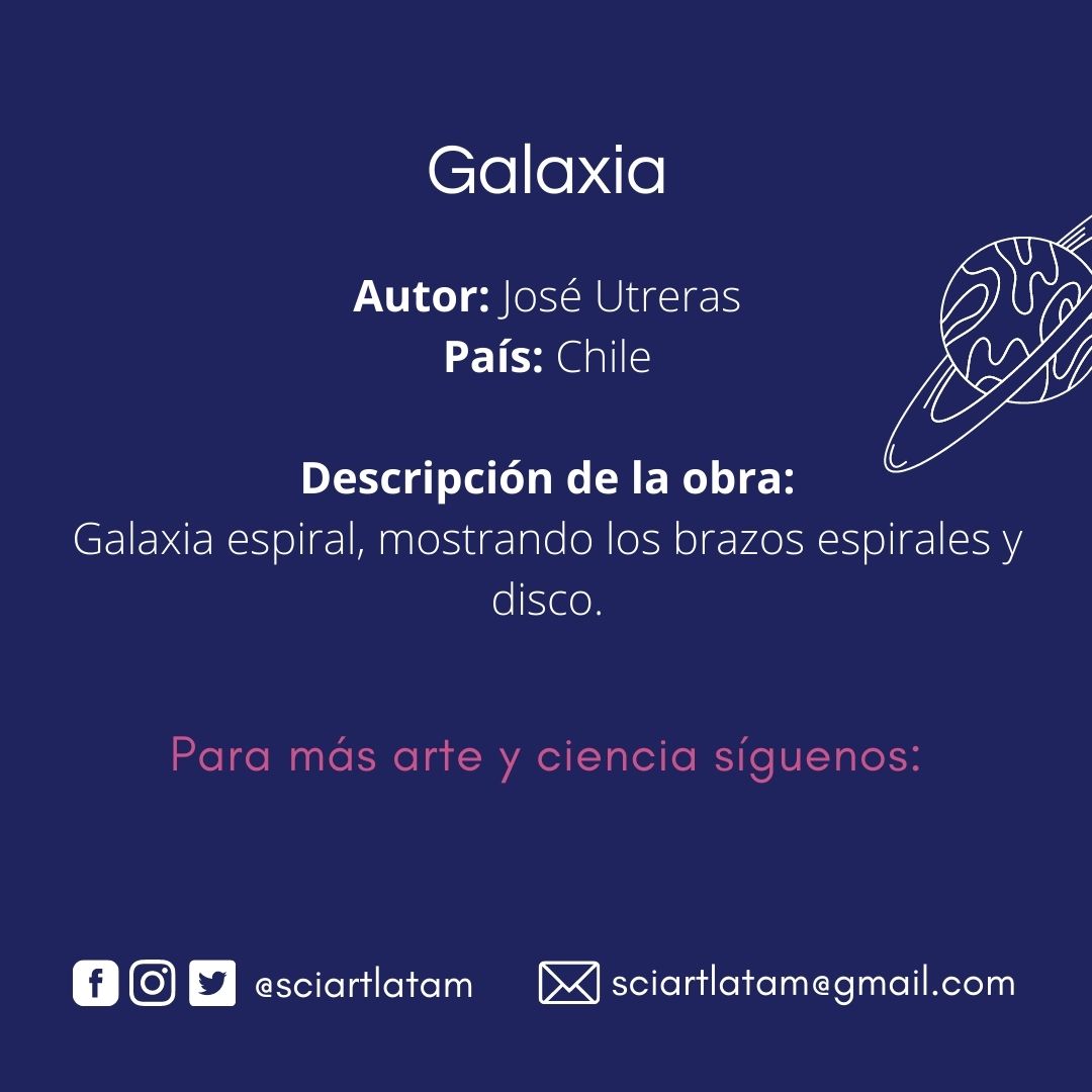 #AstroArtFest
Este dibujo fue parte de un desafío de dibujo que duró un mes. Uno de esos días correspondía dibujar un galaxia.

Aprende con José, inscríbete a su taller en: sciartlatam.com/talleres