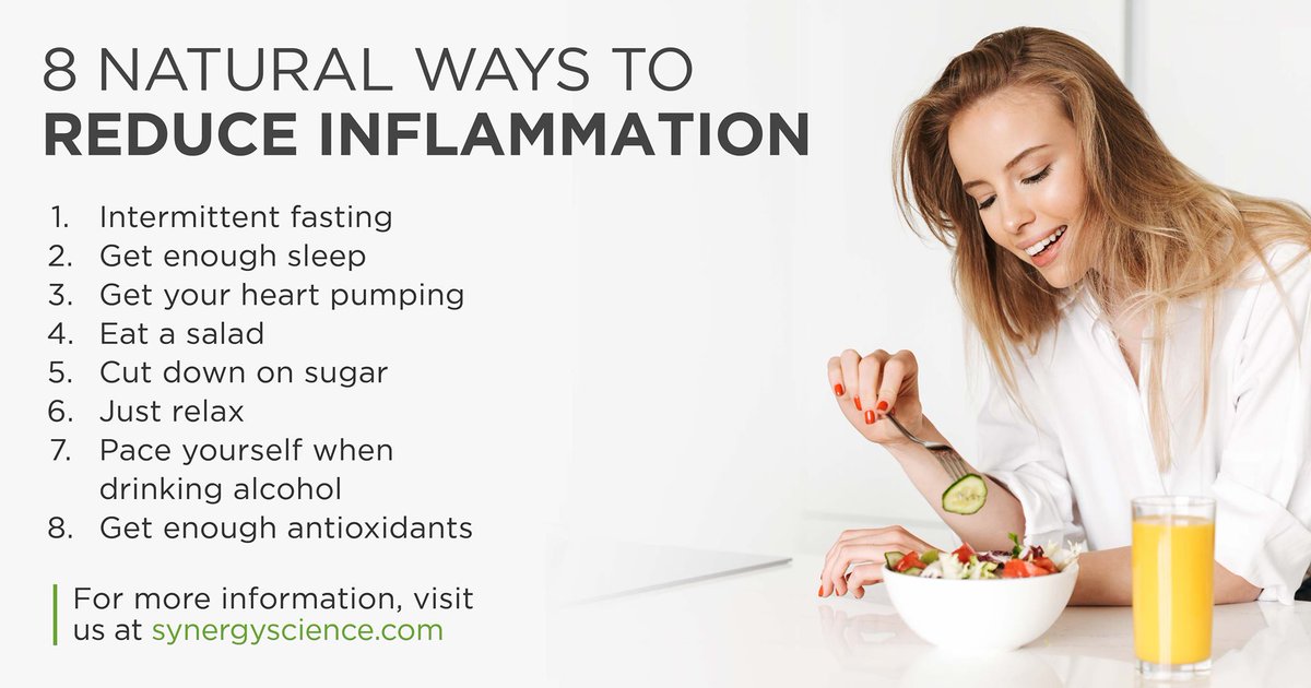 SynergyScience1's tweet image. #Inflammation is a natural part of the body’s healing process. But too much #inflammation can wreak havoc on your body.

Learn more &amp;gt;&amp;gt;&amp;gt;
synergyscience.com/8-natural-ways…