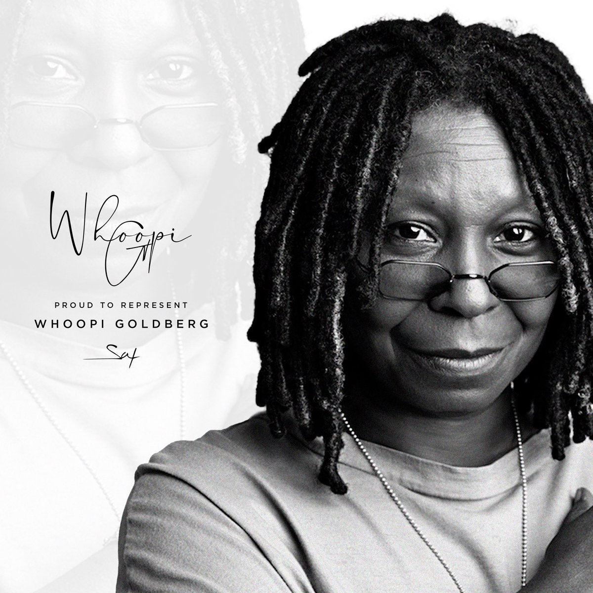 TheSaxAgency's tweet photo. You know her, you love her. We’re proud to have @WhoopiGoldberg on the Sax roster 🥇 We’ve got some awesome things in the works for her next project - stay tuned! #TheSaxAgency #WhoopiGoldberg https://t.co/9k0QCNEYBY