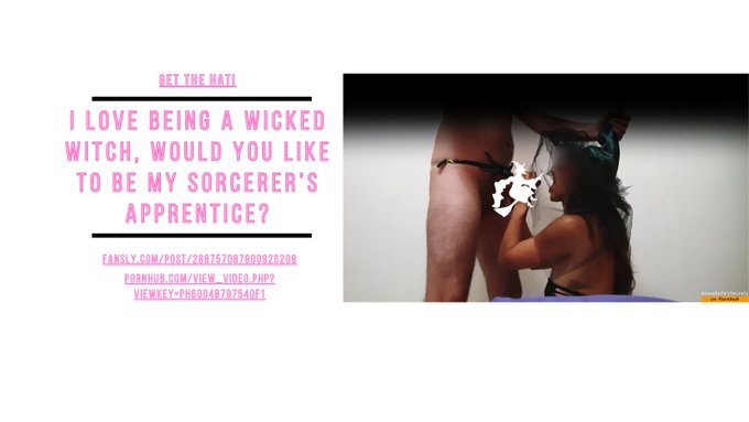 I love being a wicked witch, would you like to be my sorcerer&rsquo;s apprentice?🧙&zwj;♀️🎃👅 @AnnabellSecrets  @realFansly<a href="/tag/weekendvibes"class="tags"><span>#weekendvibes</span></a>