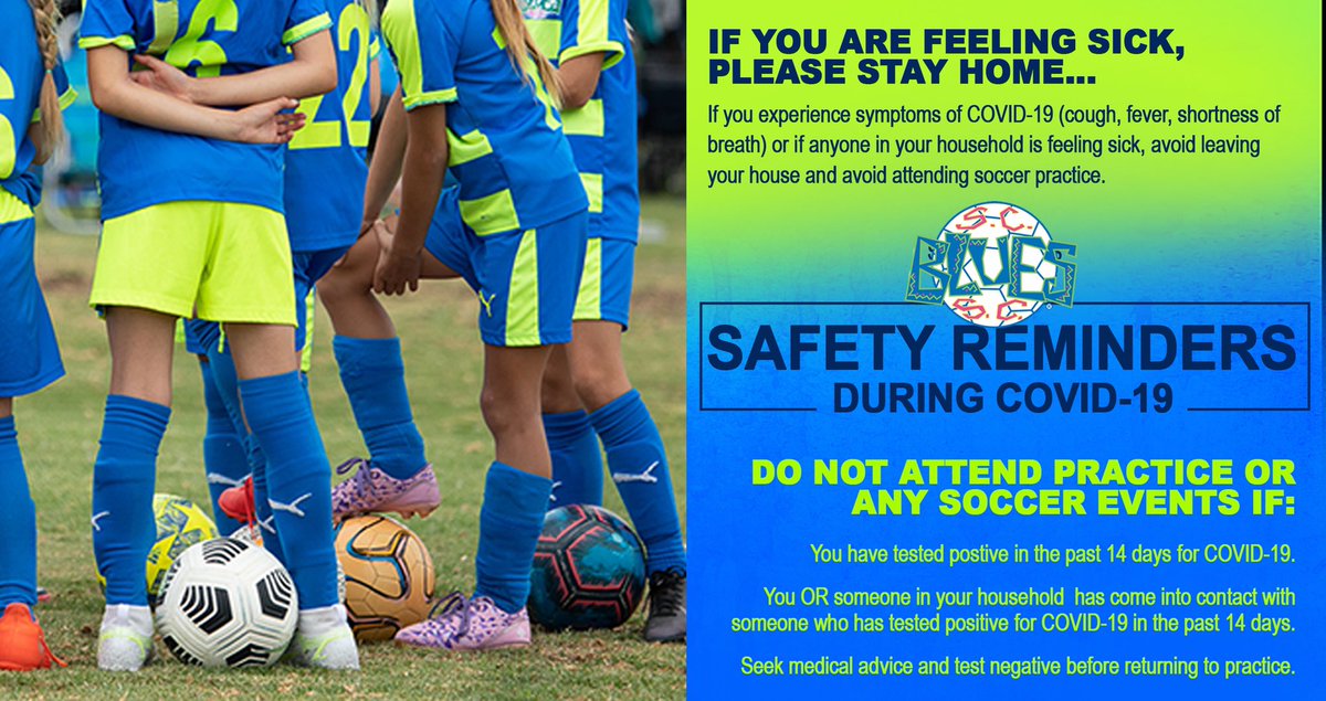 GAME/PRACTICE SAFETY REMINDERS REGARDING COVID-19

Stay healthy Blues fam!💙
