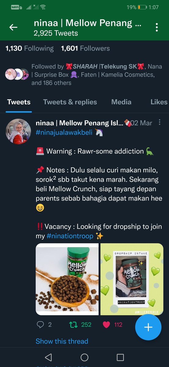 amnisharizal's tweet photo. @ninaminishop Bismillahirrahmanirrahim
Done✅

Semoga awak sentiasa dimurahkan rezeki dlm bisnes dan kehidupan🥰 Semoga terselit juga rezeki saya untuk menang kali ni. In Shaa Allah, Allah Humma Aminnn 🌺🇲🇾 https://t.co/trCKoaT3aC