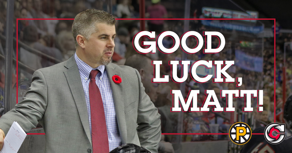 CincyCyclones's tweet photo. Congratulations Coach! The Providence Bruins have name Matt Thomas their new assistant coach. 

Full Details -> https://t.co/n31cTbB1l7 https://t.co/cQvGwIuY95