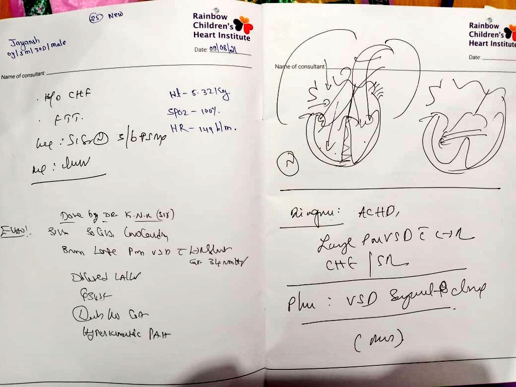 amjedmbt's tweet photo. .@KTRTRS Sir,Jayansh-7 months suffering from heart disease needs to be operated for VSD Surgical Closure at STAR Hospital has given estimation of Rs/ 2.19 lakhs, her parents are very poor belongs to SC (Madiga),Kindly ask @KTRoffice to cont Sarika on 9550048927 and help. https://t.co/RcwMFj8tu4