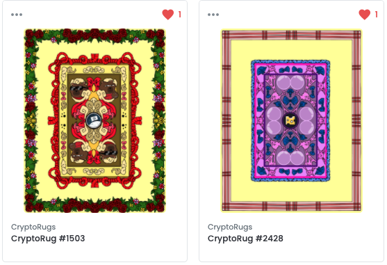 digital_bucks's tweet photo. My @thecryptorugs just got revelead! I love em. These are about to fly! #NFT #CryptoRugs #RugMasters https://t.co/ENTN1SXU6z